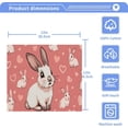 thumbnail image 5 of Coolnut Easter Bunny Washcloths Set of 2-12 x 12 inch Pure Cotton Wash Cloth Highly Absorbent and Soft Fingertip Towels Face Cloths for Bath, Spa Wash cloth, 5 of 7