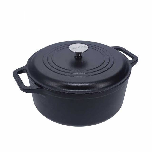 Olla de 5.7 litros Duch Oven /Tapa esmaltado Victoria 28cm redondo/con tapa de hierro/ esmaltado