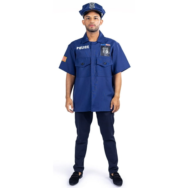 Disfraz Dress Up America Police para adultos, policía para hombre