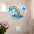 thumbnail image 1 of Linterna de papel con globo aerostático, decoración para bodas, accesorios para disparar linternas de papel, linterna de papel plegable para fiesta de cumpleaños, 1 of 6