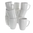 thumbnail image 2 of 12 oz Riley Porcelain Mug Set, White - 12 Piece, 2 of 2