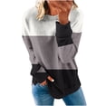 thumbnail image 2 of ICHUANYI Clearance Women's Fashion Printed Loose T-shirt Long Sleeves Blouse Round Neck Casual Tops Sweatshirt Hoodies(White, L) ICHUANYI WER2023081511053, 2 of 5