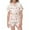 Z71-Beige, variant on YUEHUA Girls Silk Satin Pyjamas Set Short Sleeve Heart Print Button-Down Kids PJs Breathable Soft Nightwear Children Sleepwear Age 5-14