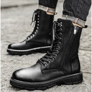 Men's Boots Fashion High Top Motorcycle Boots Waterproof Boots for Men