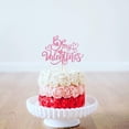 thumbnail image 3 of 1 Pack Be My Valentine's Day Cake Topper Glitter Love Heart Happy Valentine's Day Cake Pick Decorations for Valentine's Day Theme Bridal Shower Wedding Anniversary Party Supplies Pink, 3 of 4