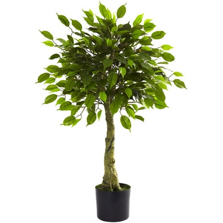 Nearly Natural 3' Ficus Tree, UV Resistant, Indoor and Outdoor