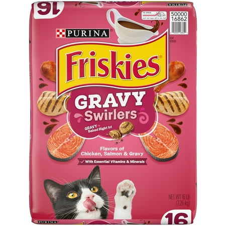 UPC 050000168620 product image for Purina Friskies Gravy Swirlers Dry Cat Food for Adult Cats & Kittens  Chicken &  | upcitemdb.com