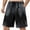 Black, variant on Men's Spring/Summer Wash Gradient Tie Dye Shorts Temperament Comfortable Pants for Casual and Outdoor Use