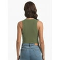 thumbnail image 2 of Womens Tank Top Sleeveless Racerback High Neck Casual Basic Fashion, 2 of 4