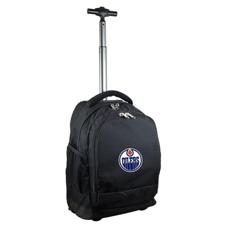 Black Edmonton Oilers 19 Premium Wheeled Backpack