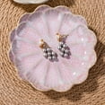 thumbnail image 7 of Lsupdaol Ceramic Ring Dish Holder Jewelry Tray Trinket Tray Vintage Lotus Shaped Small Decorative Jewelry Dish for Dressing Tables Earring Organizer (White and Pink), 7 of 7
