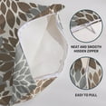 thumbnail image 6 of Brown Flower Pillow Covers 20x20 Set of 2 Grey Gray Dahlia Modern Geometry Floral Decorative Throw Pillows Outdoor Farmhouse Holiday Pillowcases Cushion Case Decor for Home Sofa Couch Bed, 6 of 6