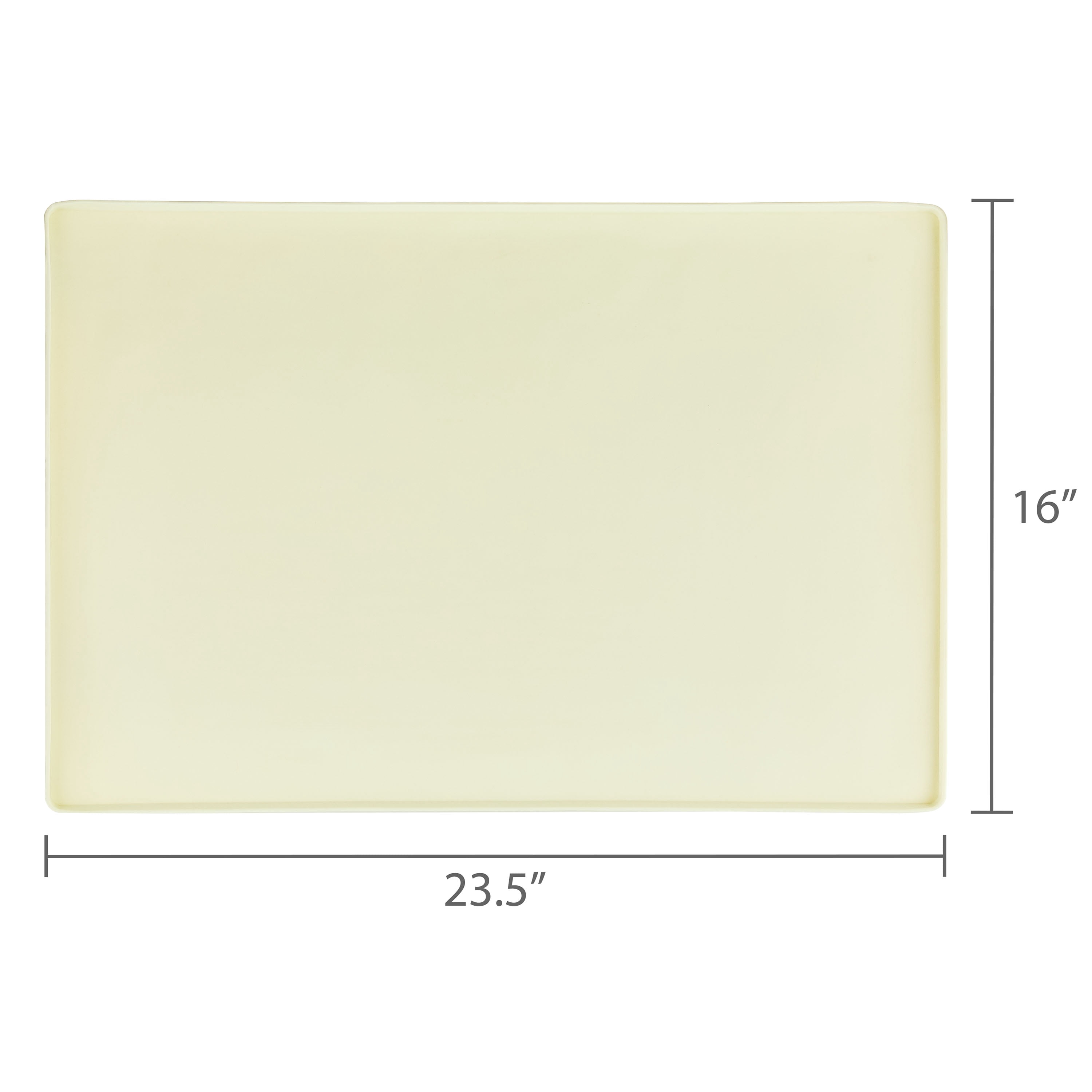 Vibrant Life Large Silicone Pet Feeding Mat, Beige, 23.5" x 16"