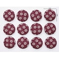 thumbnail image 3 of IBA Indianbeautifulart Red 2 Holes Canvas Round Buttons For Sewing 1 Inch Artistic Floral Printed Handmade Decorative Buttons Pack Of 50, 3 of 7