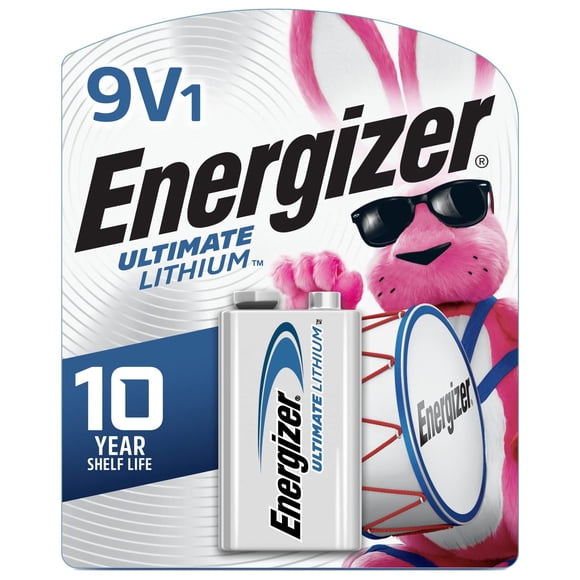 Energizer Ultimate Lithium 9V Battery, Long-Lasting Power, 100% Leak Proof Design, 10-Year Power Storage, 1-Pack