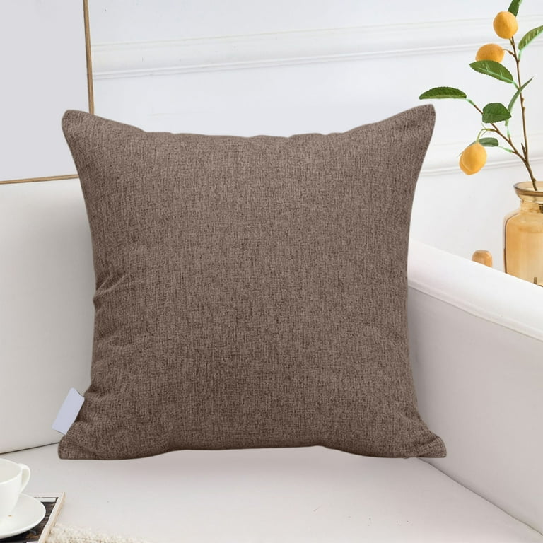 コーヒー　枕 Ke1Clo Coffee Color Linen Pillow Cushion under $5! Modern Lumbar