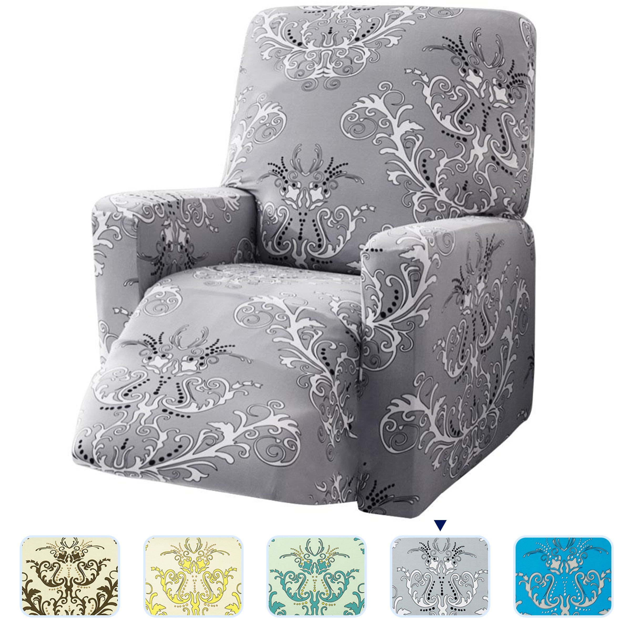 Subrtex Stretch Printed Recliner Slipcovers with Side ...