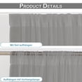 thumbnail image 5 of Rosnek Large Size Outdoor Mosquito Netting Curtain, DIY Cut to Size High Density Airy Mesh Net Outdoor Sheer Curtains for Patio Gazebo Porch Pergola, Rod Pocket 1 Panel (10.5 x 7 ft, Gray), 5 of 8