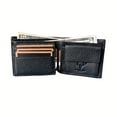 thumbnail image 3 of MING CLAN Durable Leather Bifold Wallet for Men, Black, 3 of 8