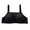 Black, variant on Full Coverage Bra Women Fashion Wire Free Comfortable Push Up Hollow Out Bra Underwear Women's Plus Size Wireless Comfortable Bra, Style 4966, 42B