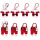 thumbnail image 1 of Porta Cubiertos Navideños CHAO 8 Piezas 4 Abrigos 4 Pantalones 12 * 12 Cm Bolsa Para Vajilla Navideña, 1 of 4