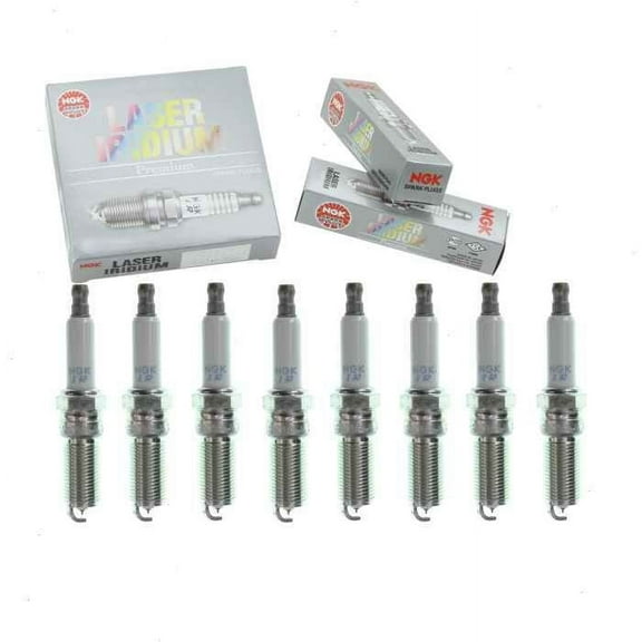 8 pc NGK Laser Iridium Spark Plugs compatible with GMC Sierra 1500 5.3L 6.2L V8 2014-2020