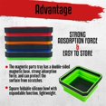 thumbnail image 5 of Fold Magnetic Parts Tools Tray Set, 4-Pack Foldable 4.5inch Square Silicone Bowls with Double Sided, 5 of 5
