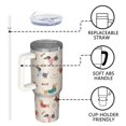 thumbnail image 4 of OBREWU Dachshund Tumbler with Handle and Lid,Dachshund 40oz Double Wall Vacuum Insulated Tumbler,Cups Gift for Women and Men, 4 of 7