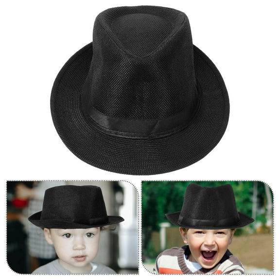 Mobestech Universal Black Fedora Hat Lightweight and Elegant for Performance Wear