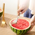 thumbnail image 7 of Guiexla 2-In-1 Stainless Steel Fruit Fork Cutter Watermelon Slicer Tool Watermelon Windmill Cutter for Home Party Camping Kitchen Gadget, 7 of 7