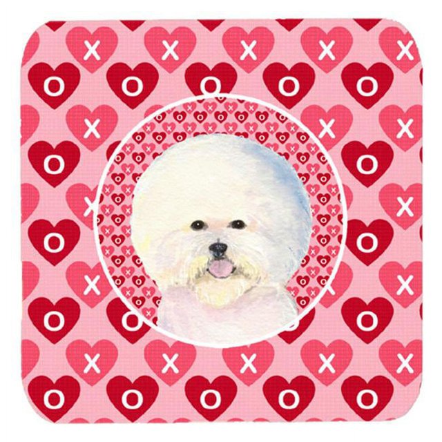 Caroline's Treasures SS4526FC Bichon Frise sous-Verres en Mousse - Ensemble de 4