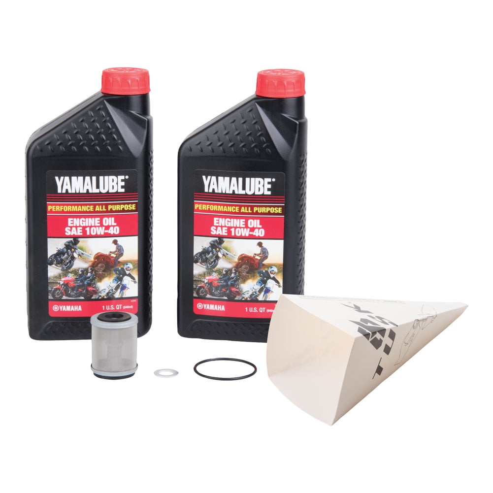 Tusk 4Stroke Oil Change Kit for Yamalube All Purpose 10W40 For Yamaha