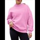 thumbnail image 1 of Sudaderas de Gran Tamaño para Mujer, Jersey de Cuello Alto, Sudaderas con Capucha de Larga, Tops, Conjuntos de Moda de Otoño, Ropa. Rosa XXL, 1 of 8