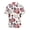 Patriotic Floral Print, variant on HELLHERO 250th Anniversary Eagle Breathable Men's Short Sleeve Shirt, Moisture Absorbing Skin Friendly Short Sleeve Blouse for Travel Outdoor Activities Vacation