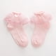 thumbnail image 1 of Sonducket Calcetines de encaje Bebé niña 2 capas Volantes Tobillo Calcetín Calentador de pies de algodón para Kid Dance Gif, Blanco, 9-12Y Medias Rosado rojo 4-6 años Sonducket AP003202-10, 1 of 6