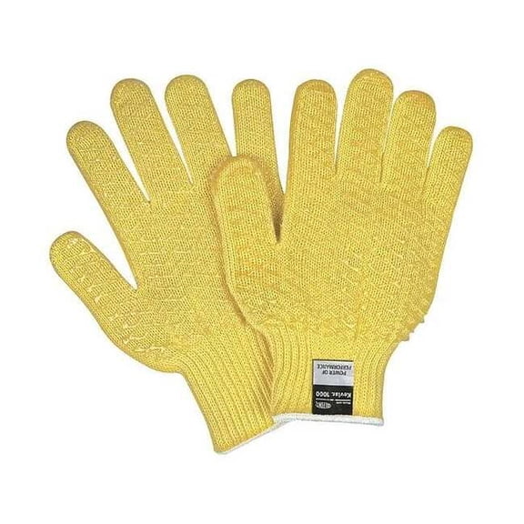 Mcr Safety Cut Resistant Gloves,A2,S,Yellow,PK12 9370HS
