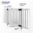 thumbnail image 4 of 50.5in H x 48in W (1 Gate) No Dig WamBam Sturbridge Gate Kit, White Vinyl Picket Yard Fence Gate with Hardware Included for Sturbridge Fence Kit, Durable Outdoor Gate for Yard or Pool, BL19104, 4 of 8
