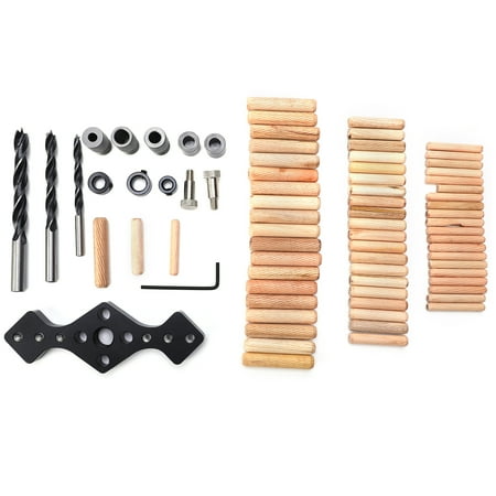

Straight Hole Punch Locator Black Woodworking Tools with Drill Socket Wooden Tips