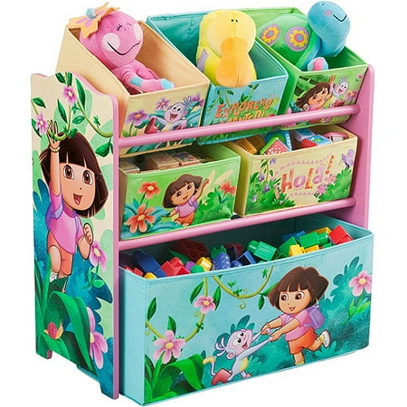 Dora the Explorer Multi-Bin Toy Organizer, 10th Anniversary Edition