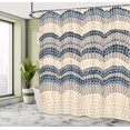 thumbnail image 4 of Ambesonne Tiles Shower Curtain, Antique Roman Retro Pattern, 69"Wx84"L, Dark Sky, 4 of 4