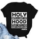 thumbnail image 1 of Pntutb Mujer Casual Letras Imprimir Camisa Manga Corta Camiseta tops Túnica Pntutb Pntutb-393, 1 of 3