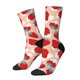 thumbnail image 1 of Balery Red Strawberry Calcetas Largas con Estampado para Hombre y Mujer – Suaves y Transpirables, Talla Única (US 5-11), 1 of 6