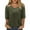 Army Green, variant on AherBiu Summer Tops for Women 1/2 Sleeve V Neck Ruched Casual Loose Shirt Stretch Comfy Blouse