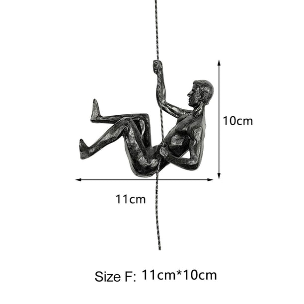 Estatua De Hombre De Escalada En Roca Estatua De Hombre De Escalada En Roca Escalada en roca Hombre Resina Estatua Atleta Olímpico Estatuilla Colgar Escultura (F)