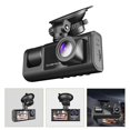 thumbnail image 2 of LEEYNEER 4K Dash Cam Front Rear Inside 3 Camera Dashcam Car Camera Night Vision G-Sensor, 2 of 9