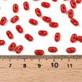 thumbnail image 4 of Opaque Acrylic Beads Peanut Red 6.5x4x3mm Hole: 1.5mm about 9998pcs/500g, 4 of 4