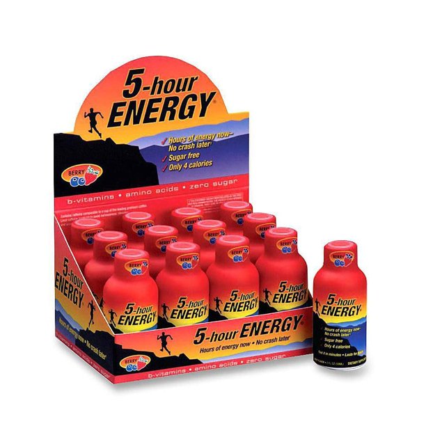 5hour ENERGY Shot, Regular Strength, Berry, 1.93 Ounce, 12 Count