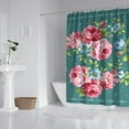 thumbnail image 2 of Pioneer Colorful Floral Shower Curtain for Bathroom Home Decor Bathtubs Waterproof Fabric Curtain with 12 Hooks 72x84in, 2 of 6