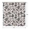 thumbnail image 5 of Waterproof Beautiful Colorful Floral Shower Curtain 72x72 Inch Boho Style Polyester Unique Shower Curtain for Bathroom Hotel Home Decor with 12 Plastic Hooks, 5 of 5