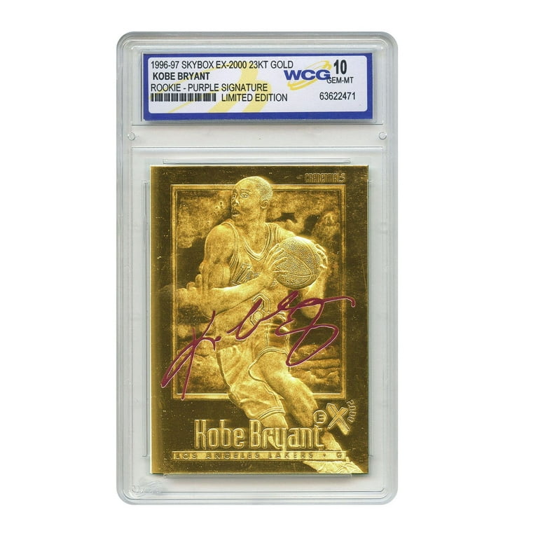 Skybox Kobe Bryant 1996-97 Rookie Card, 23KT Gold GEM Mint 10